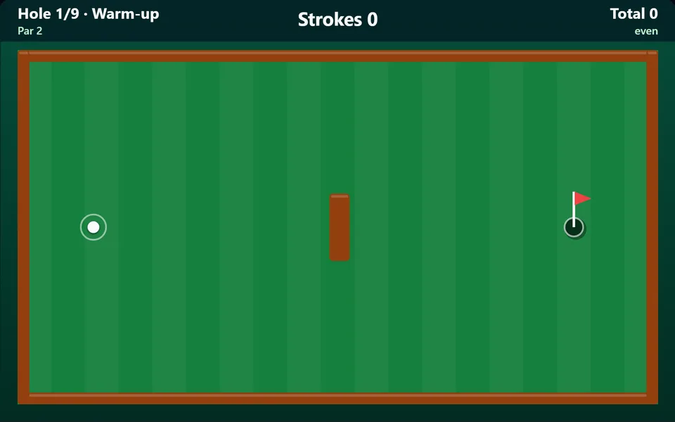 Mini Golf gameplay