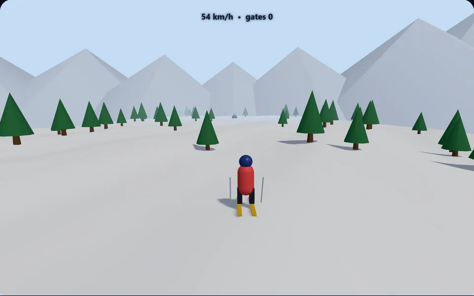 Ski Rush 3D gameplay