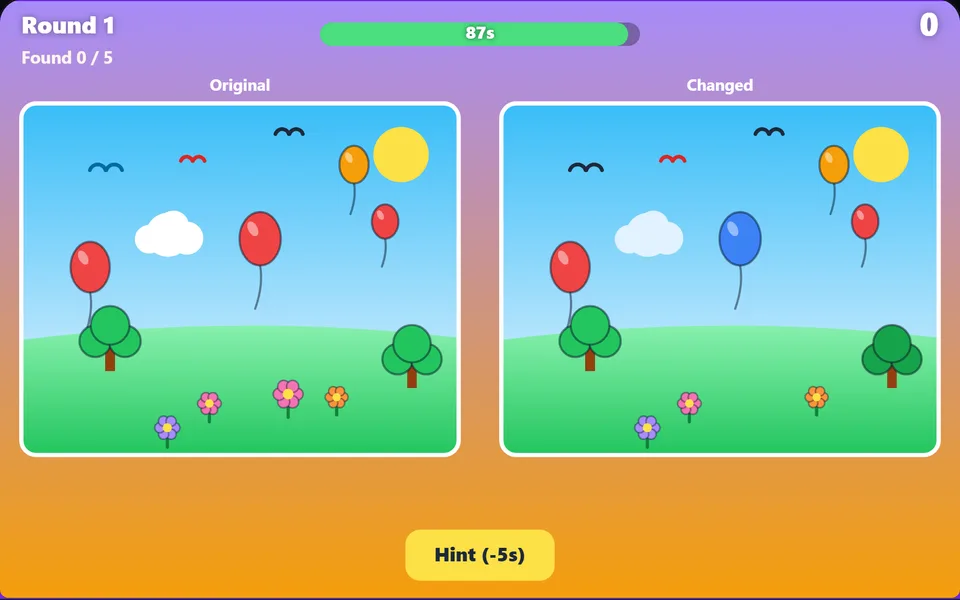 Spot the Difference gameplay