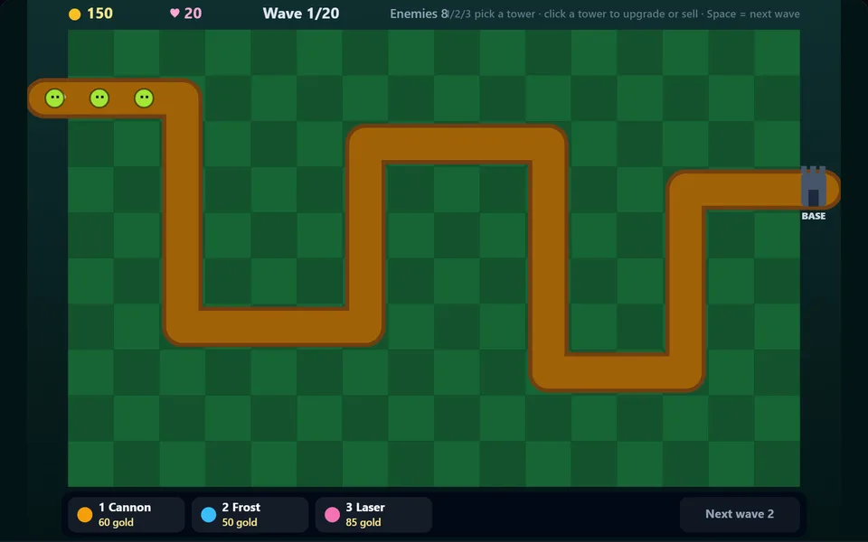 Tower Defense Lite gameplay